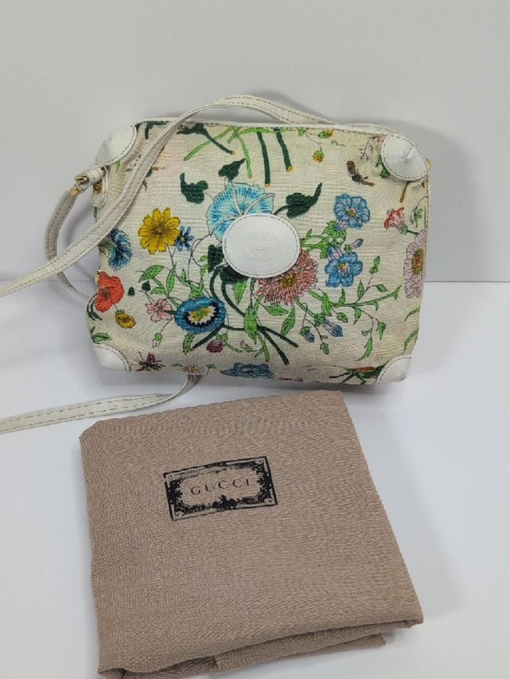 Gucci Flora Vintage Camera Crossbody Bag